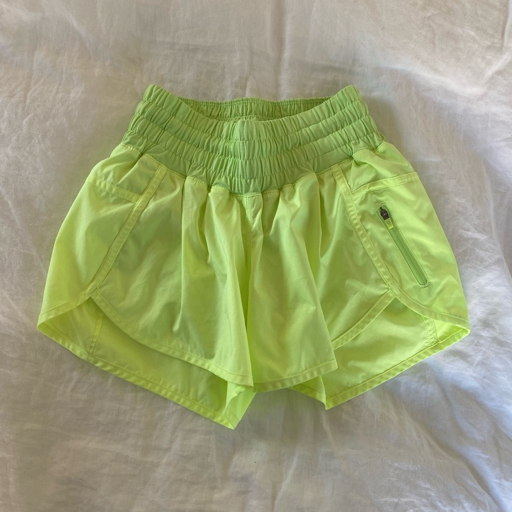 Lululemon neon shorts size 4